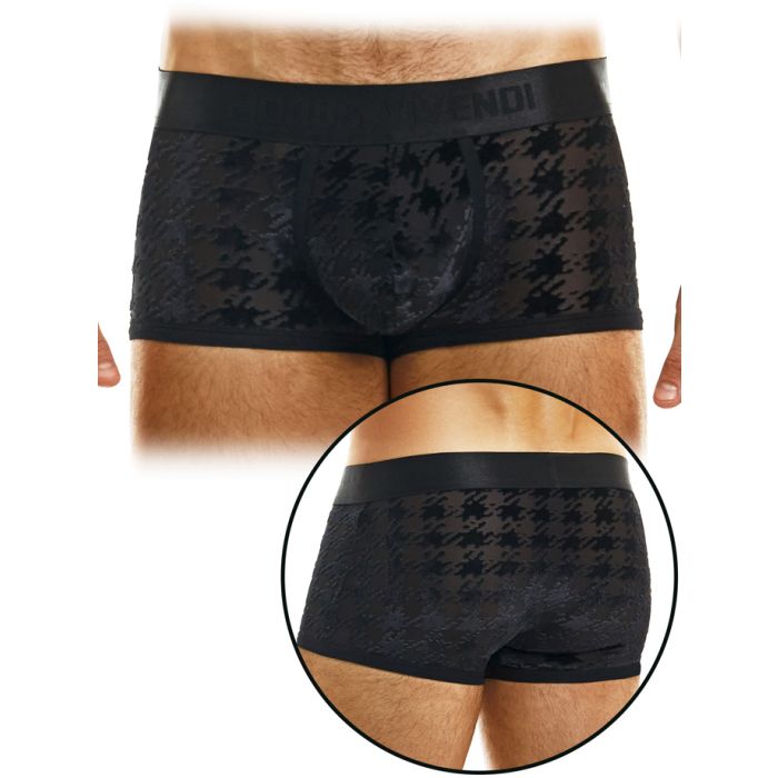 Boxer Pied De Poule - Noir main product photo
