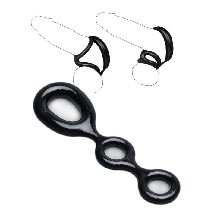 Cockring 3-Way noir - Sport Fucker main product photo