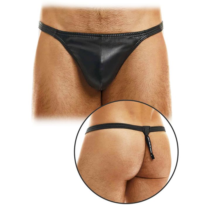 String Pleasure - Cuir Noir main product photo