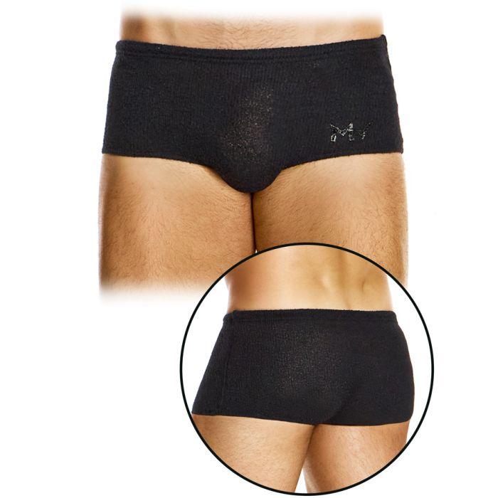 Boxer Purled Brazil Cut - Noir main product photo