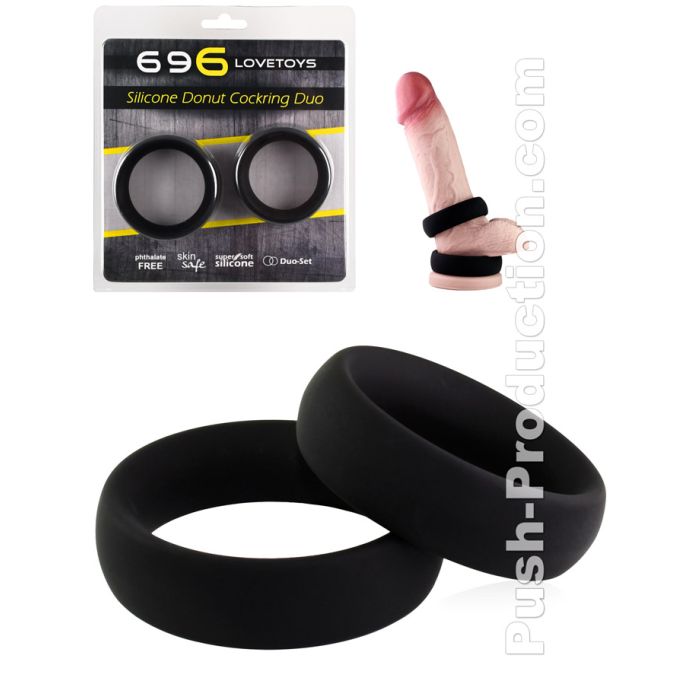 Silicone Donut Cockring Duo main product photo