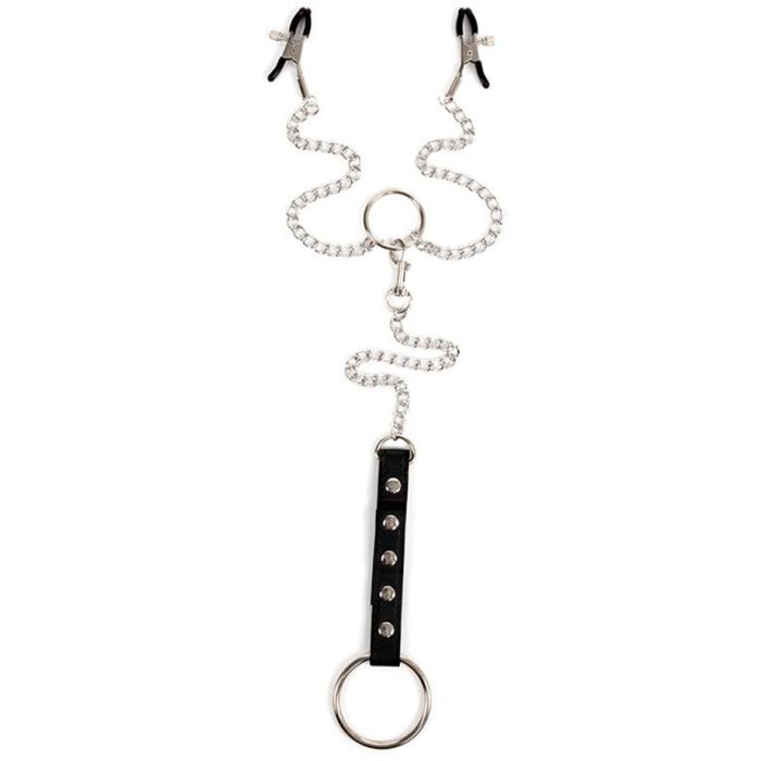 Nipple Clamps with Penis Ring main product photo