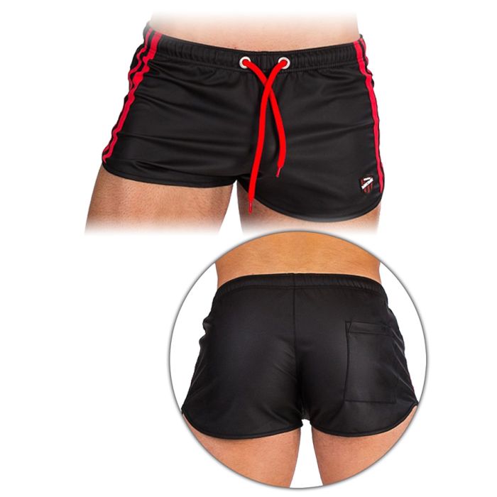 Short Byron Laboratory - Noir/rouge main product photo