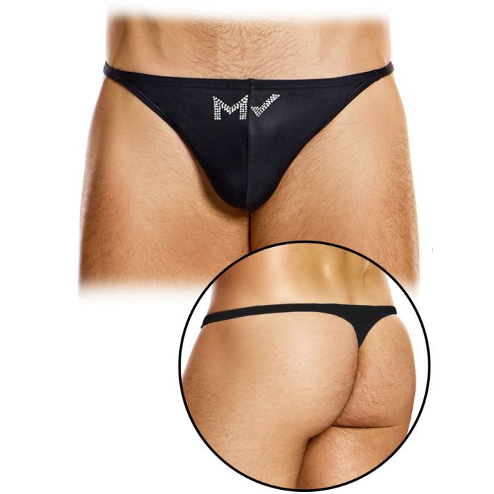 Diamonds Swim Thong - Noir main product photo