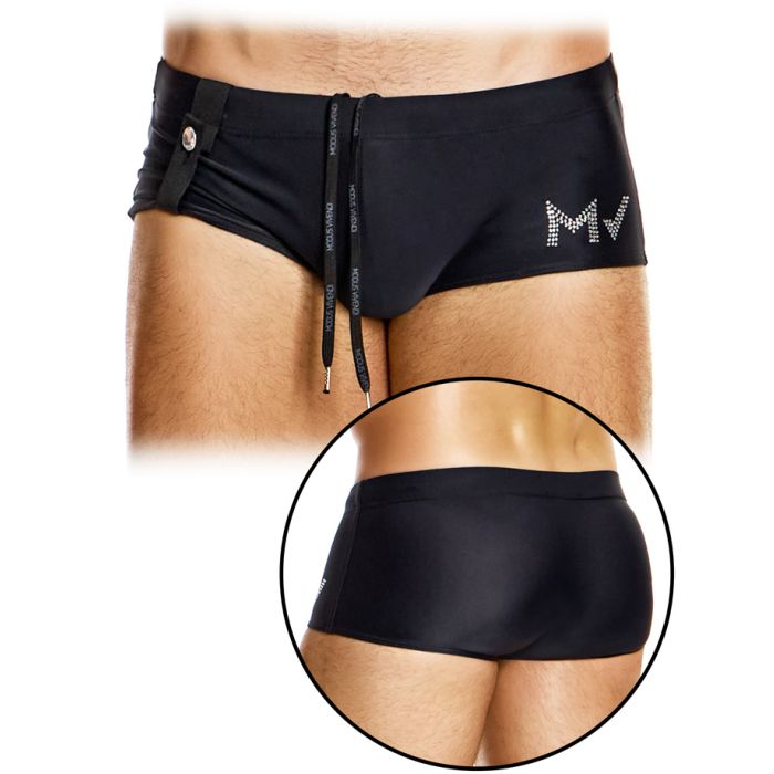 Diamonds Swim Brazil Cut Boxer - Noir main product photo