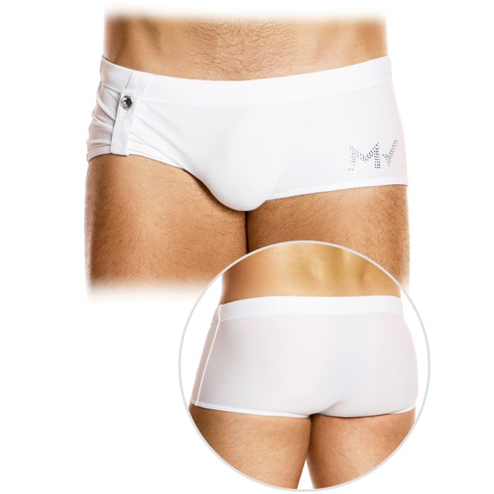 Diamonds Swim Brazil Cut Boxer - Blanc main product photo