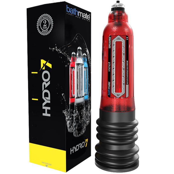 Bathmate Hydro7 - Pompe pour penis rouge main product photo