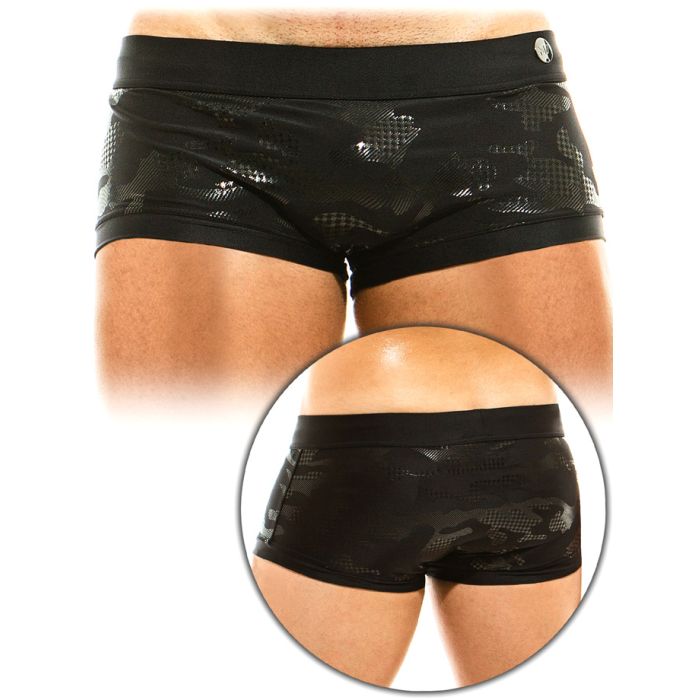 Boxer de bain Glitter Brazil Cut - Noir main product photo
