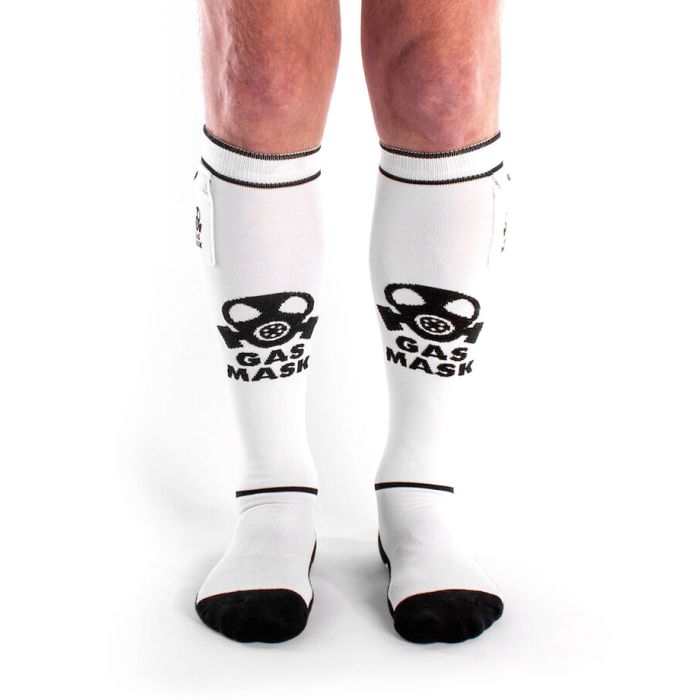 Chaussettes Gas Mask Party Pockets - Blanc/noir main product photo