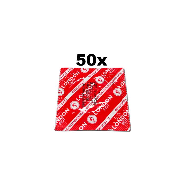 Préservatifs London Rouge goût fraise x 50 main product photo