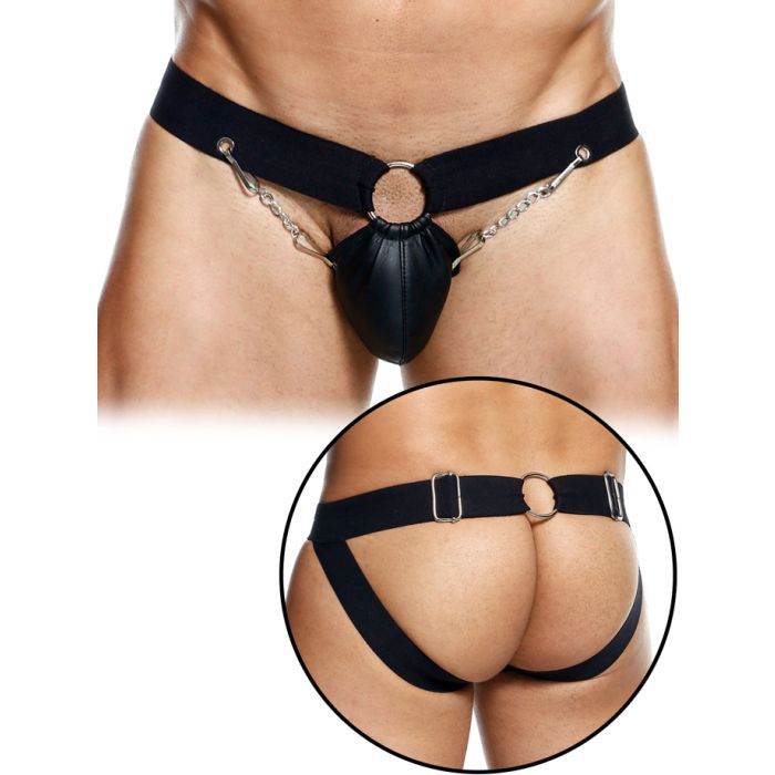 DNGEON Chain Jockstrap - Noir main product photo
