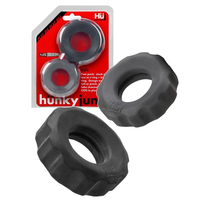 Hünkyjunk - Cog - Cockring Pack - Noir/Gris main product photo
