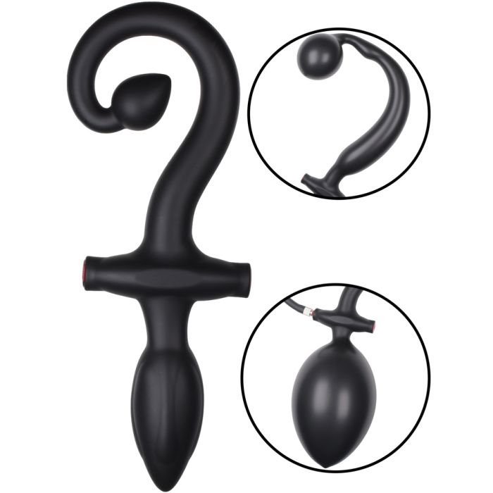 Plug anal gonflable - Double Channel Dog Tail main product photo