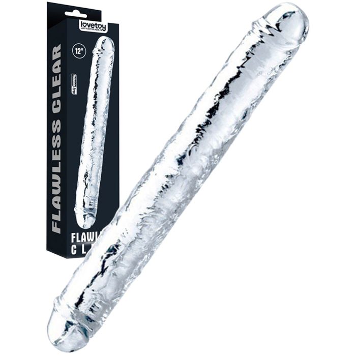 Flawless Clear 12 inch Double Dildo main product photo
