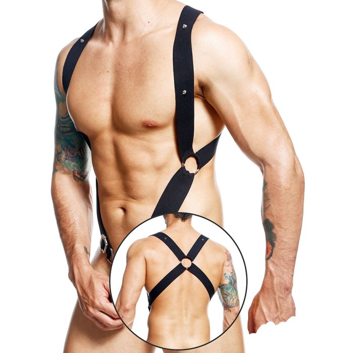 DNGEON Crossback Harness - Noir main product photo