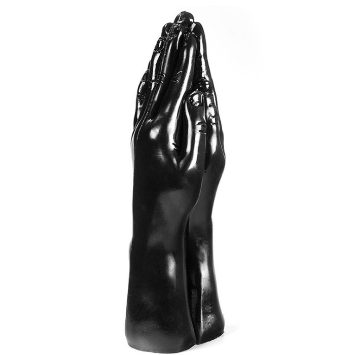 Dark Crystal Black Double Hand Dildo DC25 main product photo