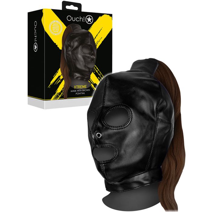 OUCH! Xtreme Mask Brown Ponytail main product photo