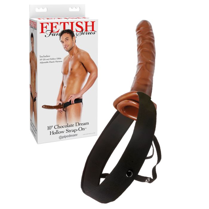Fetish Fantasy - 10 inch Choco Dream Hollow Strap On main product photo