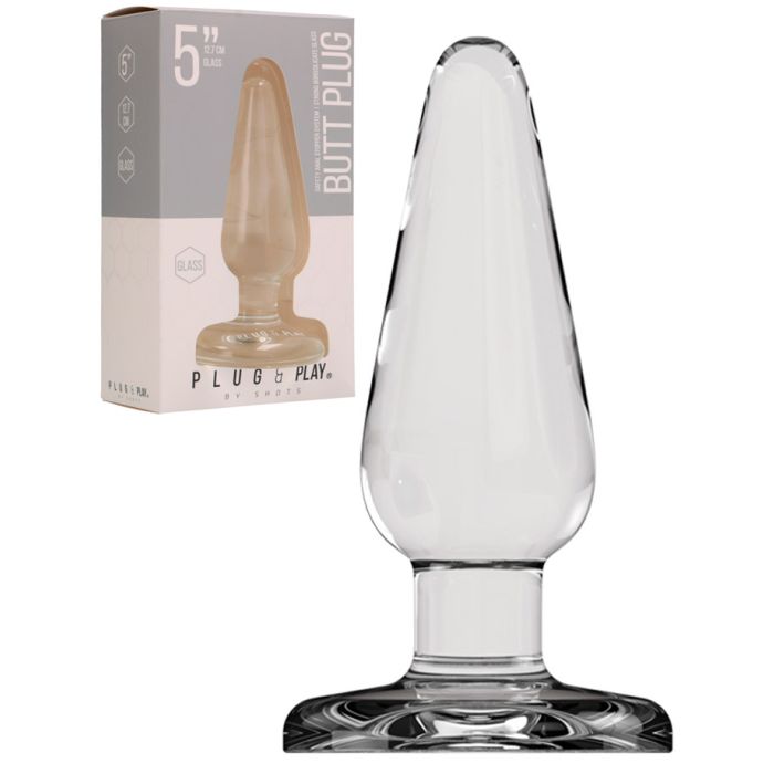 Basic Glass Butt Plug 5 inch main product photo