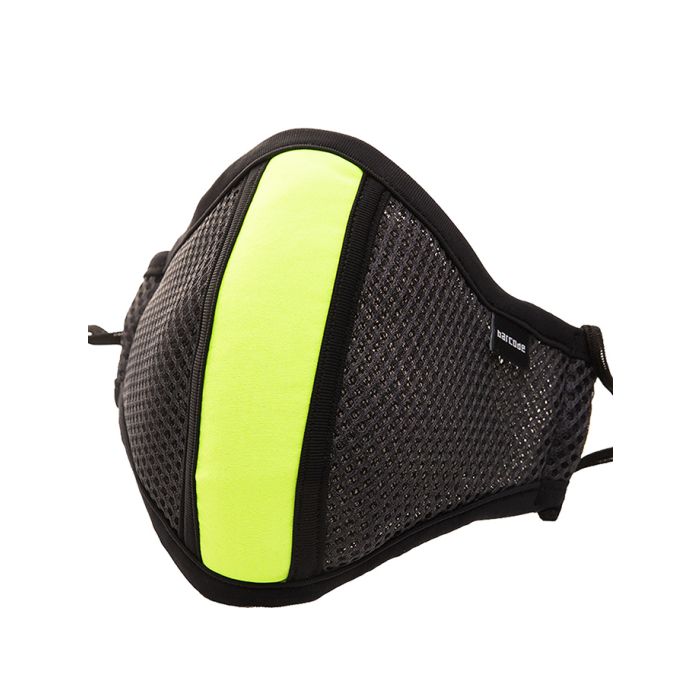 Masque lavable avec filtre - Gris/jaune néon main product photo