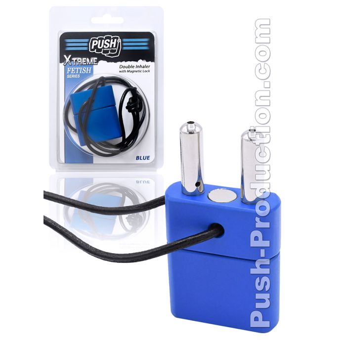 Push Xtreme Fetish - Double Inhalateur de poppers - Bleu main product photo