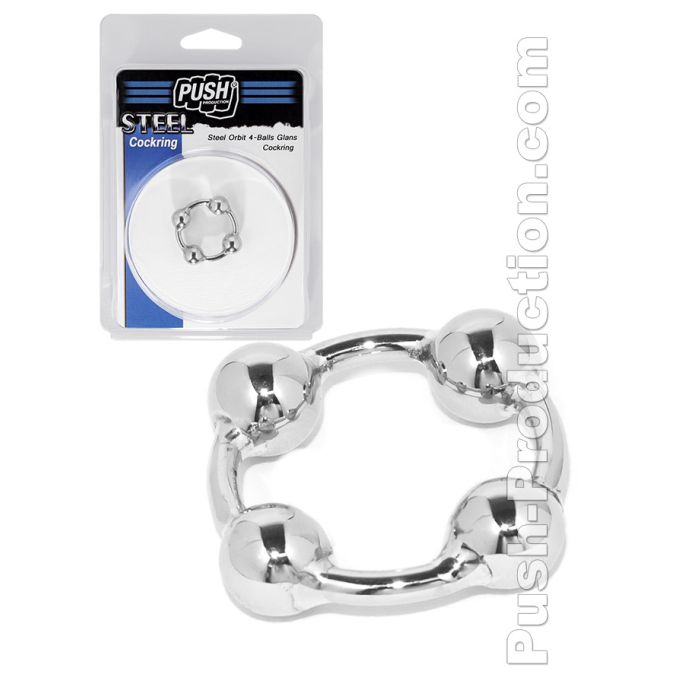 Push Steel - Steel Orbit 4-Balls Glans Cockring main product photo