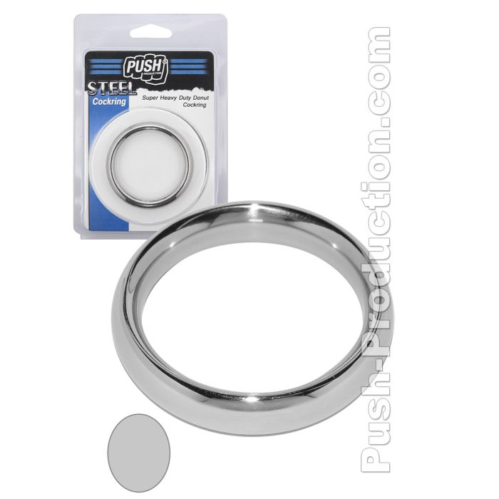 Cockring Super Heavy Duty Donut - Push Steel main product photo