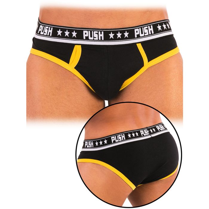 Push - Slip Premium Cotton - Noir/jaune main product photo