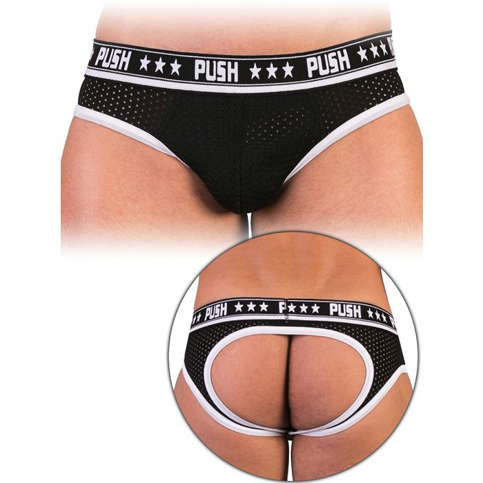 Push - Slip Premium Mesh Hole - Noir/blanc main product photo