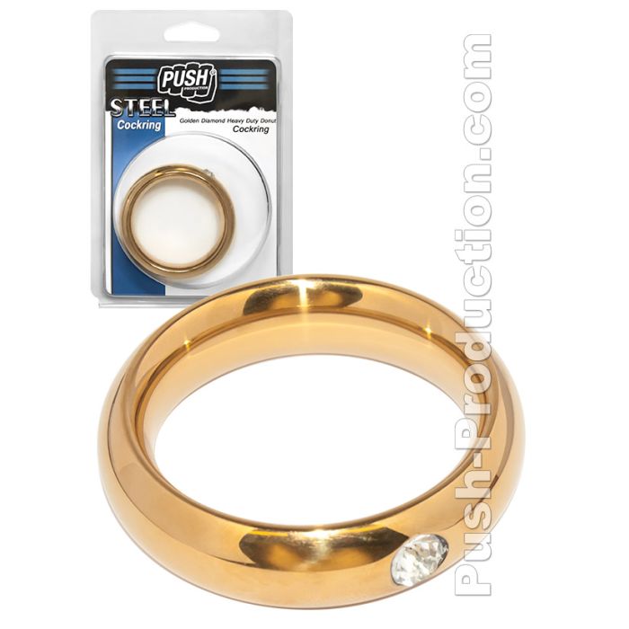Push Steel - Golden Diamond Heavy Duty Donut Cockring main product photo
