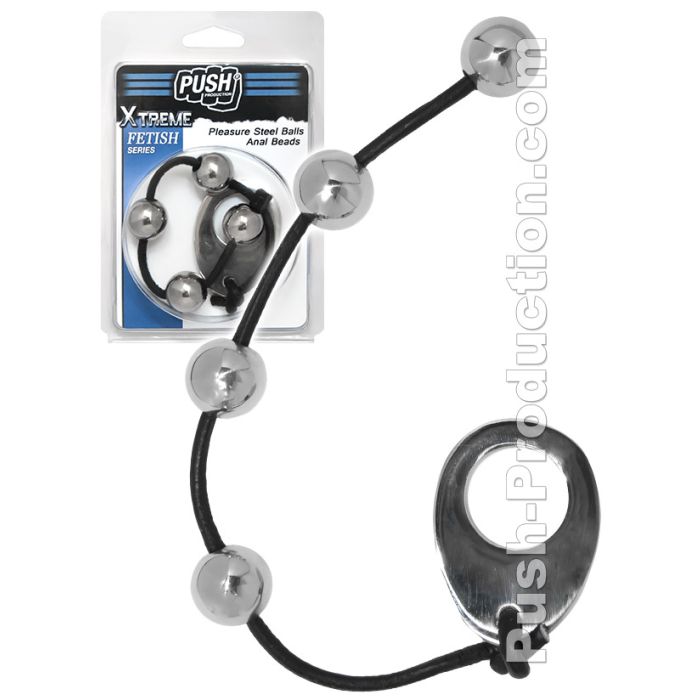 Boules anales Pleasure Steel Beads - Push Xtreme Fetish main product photo