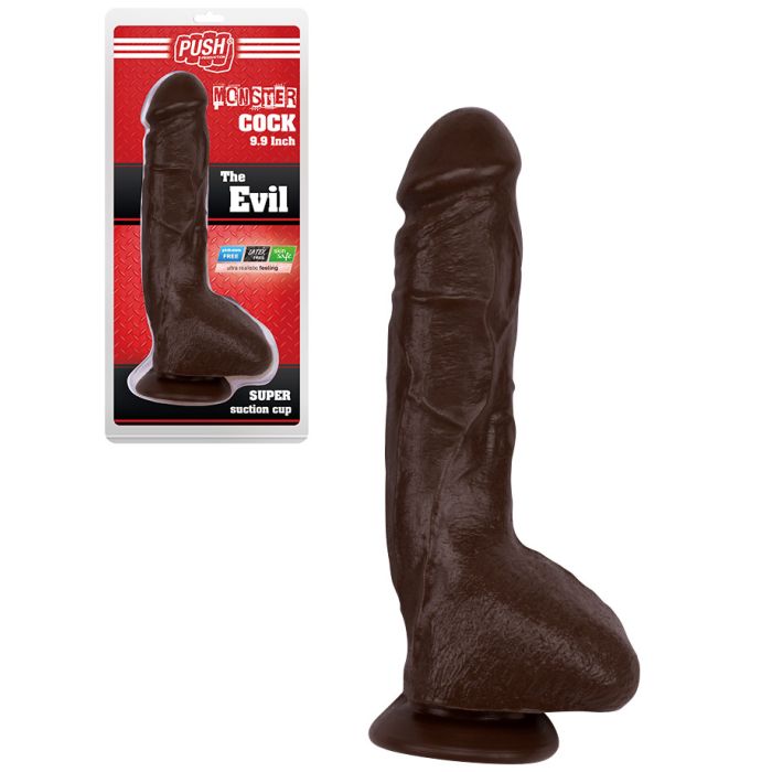 Gode Push Monster Cock - The Evil 25 cm Marron main product photo
