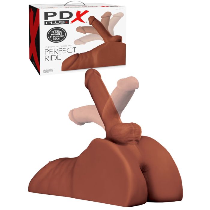 PDX Extreme Plus Perfect Ride Dildo + Masturbator main product photo