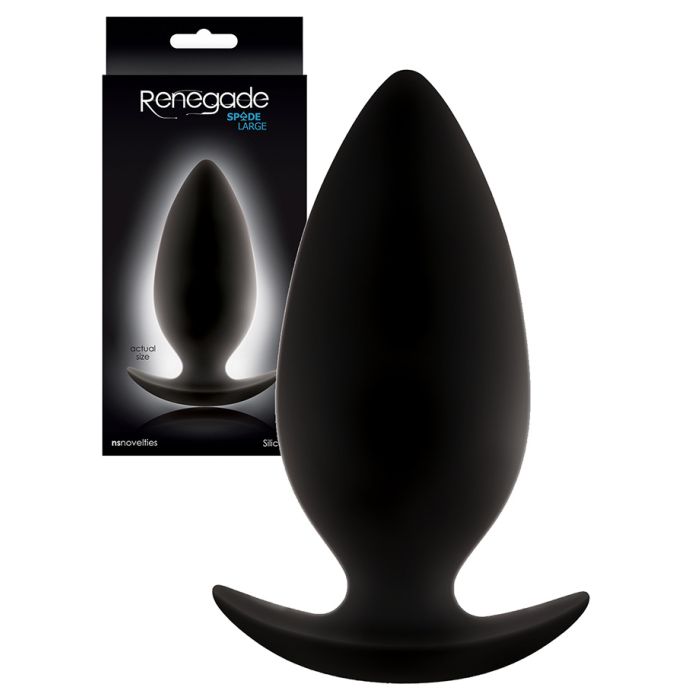Renegade - Spade Silicone Anal Plug - Large main product photo