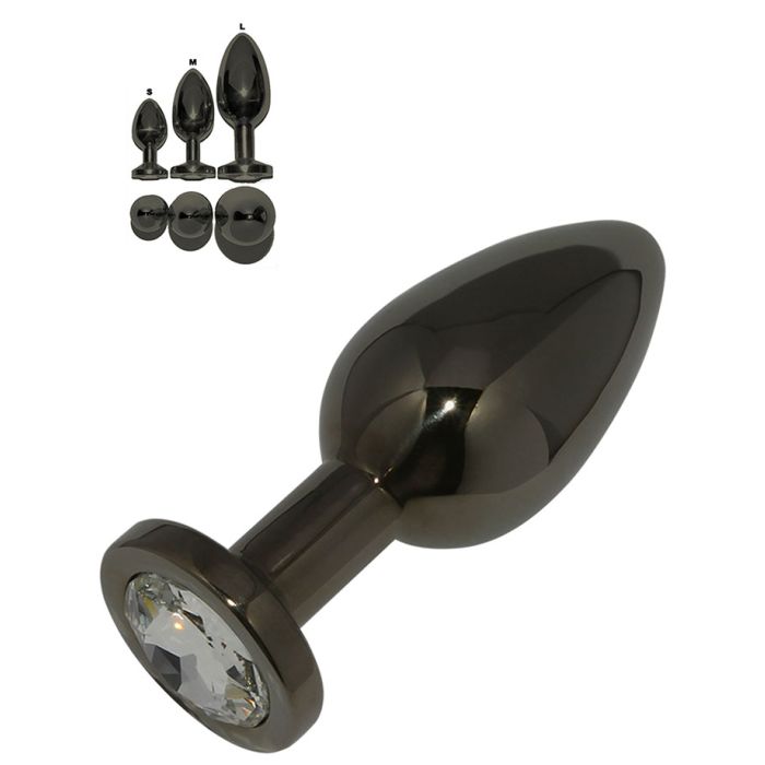 Rosebud - Plug Anal Inox Black Silk - Taille Large main product photo