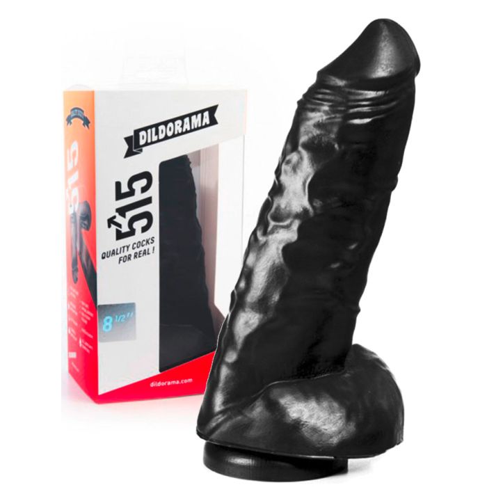 Gode de 21,6 cm (8.5 inch) noir à ventouse - Dildorama main product photo