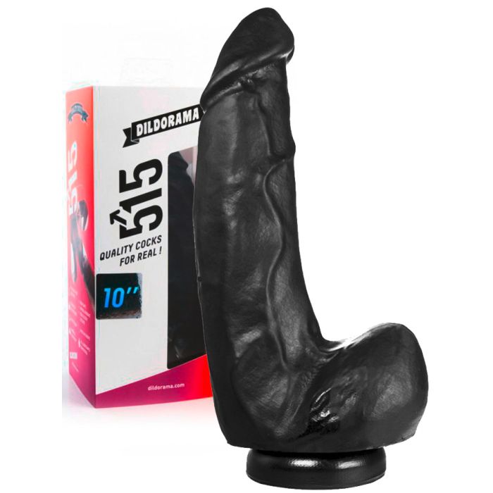 Gode de 25,4 cm (10 inch) noir à ventouse - Dildorama main product photo