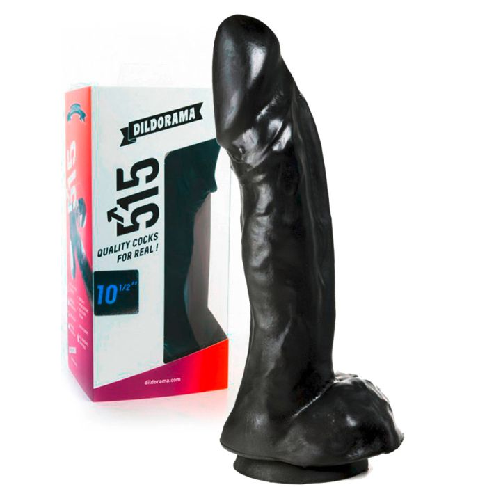 Gode de 26,7 cm (10.5 inch) noir à ventouse - Dildorama main product photo