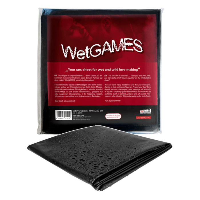 Drap WetGames Sex-Max noir 180x220 cm main product photo