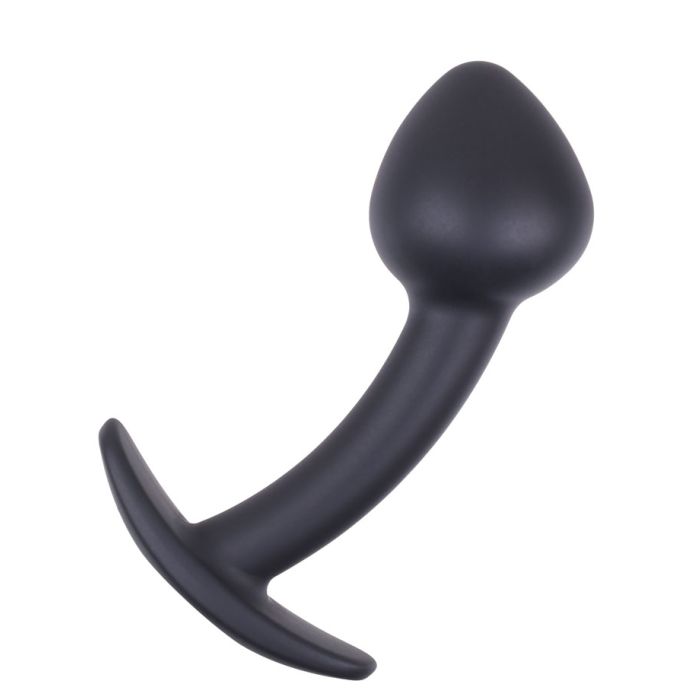 Small Curved Silicone Anal Plug main product photo