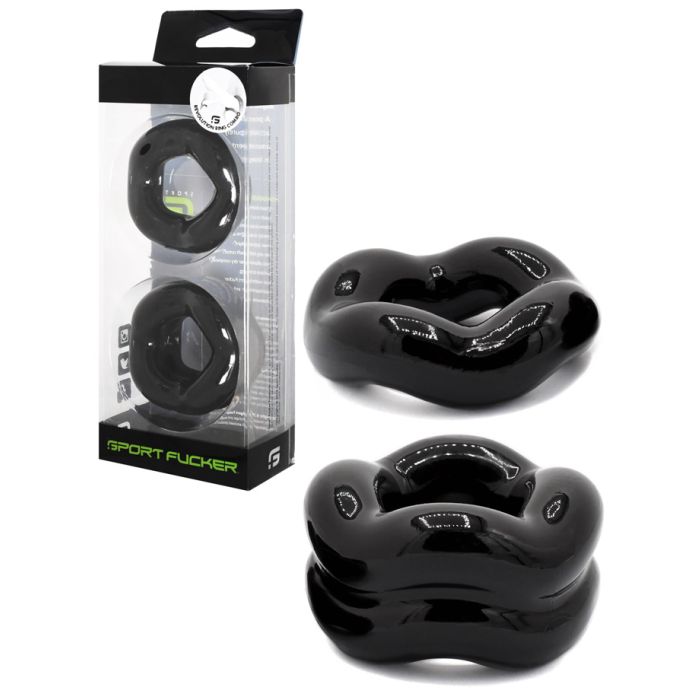 Sport Fucker Revolution Cockring Combo - Noir main product photo