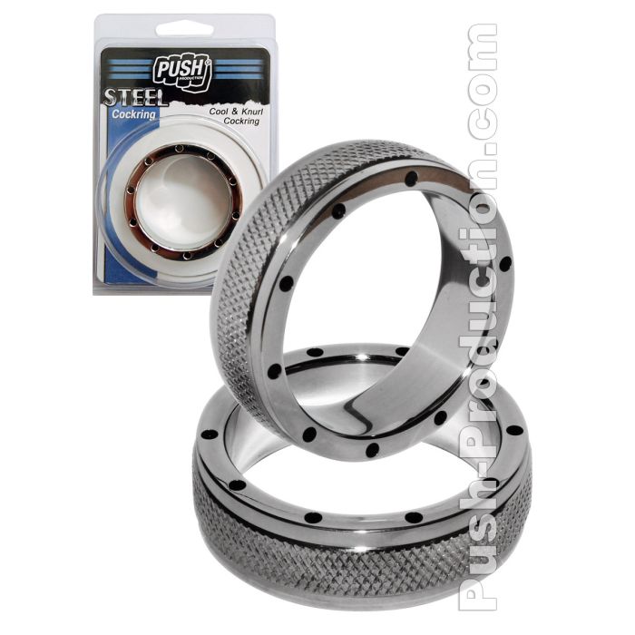 Push Steel - Cool & Knurl Cockring main product photo