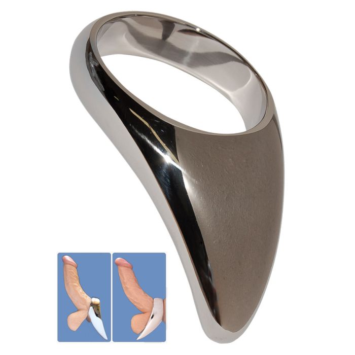 Stainless Steel Teardrop Cock Ring - 50mm main product photo