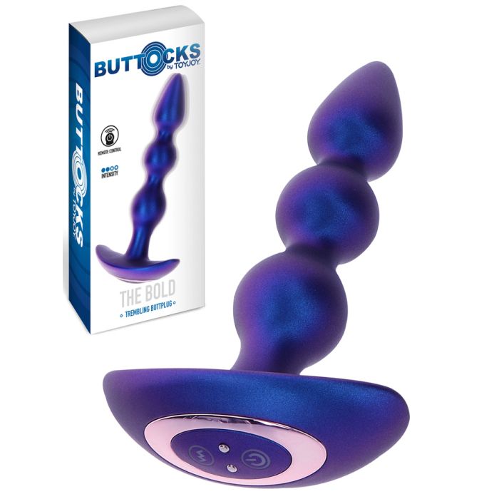 The Bold Beaded Vibrating Anal Plug main product photo