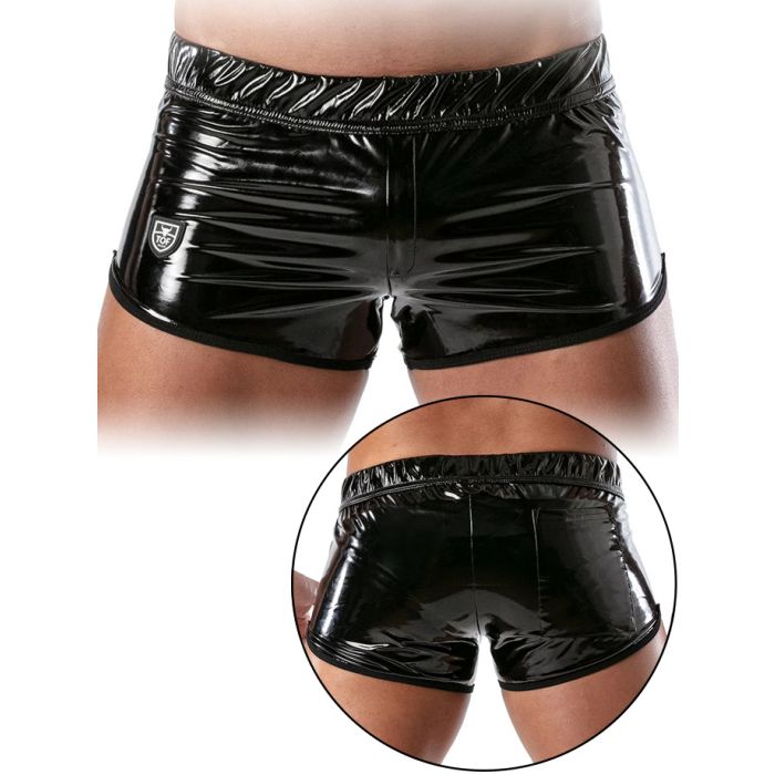 Vinyl Mini-shorts - Black main product photo